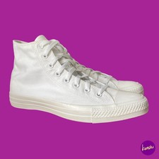 CONVERSE Men's Chuck Taylor Canvas Trainers, White on White, 1U646, UK 11 | 45