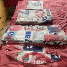 curtains and duvet cover set Single . Seaside theme .curtains 66x54 Dunelm. 