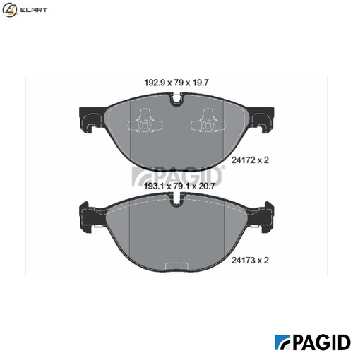 Brake pad set - brake, disc