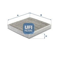 Cabin filter Activated Carbon Filter 54.122.00 UFI for RENAULT VEL SATIS