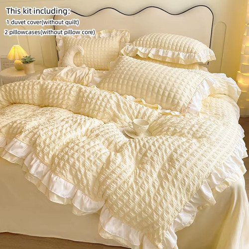 3pcs korean lace bedding set - korean,