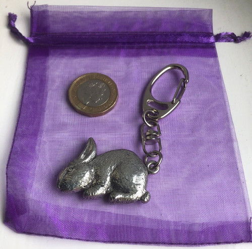 Rabbit keyring double - keyring, sided 