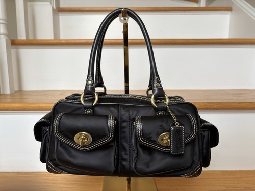 Coach y2k nylon leather - nylon, mini