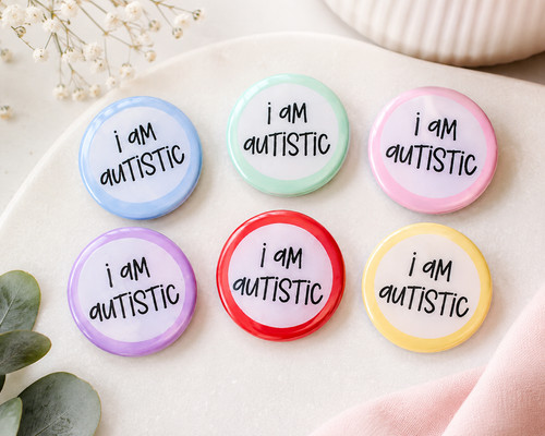 Autistic badge autism - am,