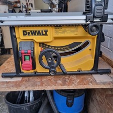 DEWALT DWE7485  Table Saw & DEWALT  DWS774 Sliding Mitre Saw & wheeld bench