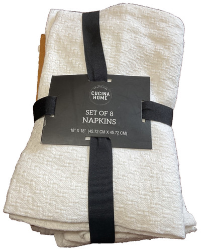 Cucina home napkins white - napkins,