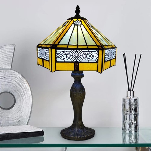 Tiffany style table lamp - table,