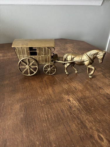 Vintage solid brass - vintage, horse