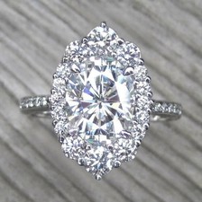 2.50Ct Art Deco Oval Cut Lab