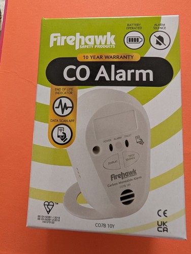 Firehawk co7b carbon monoxide - firehawk,