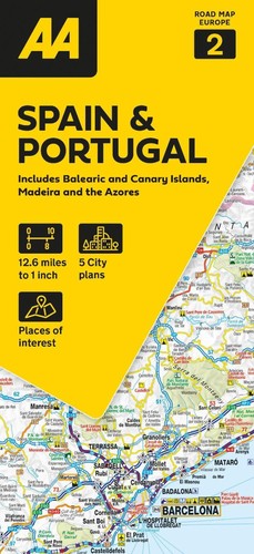 Road map spain portugal - aa,