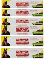 6 Pack Paste Horse Dewormer Apple Flavor Dur-vet Wormer free shipping