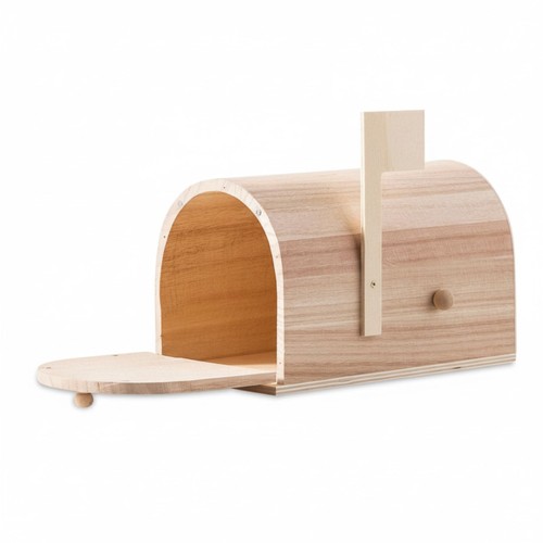 Unfinished wood mailbox diy - mailbox,