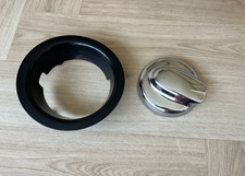 Mini R56 Cooper S Fuel Cap Surround – Astro Black with Chrome Cap Cover (Used, G