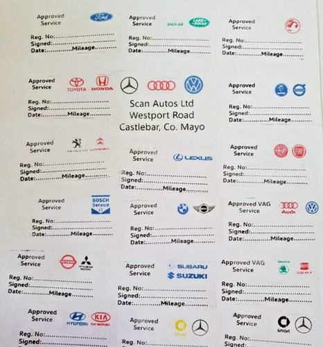 Generic garage service stamp