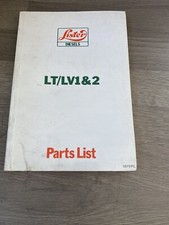 LISTER LT/LV1&2 CYLINDER DIESEL ENGINE PARTS LIST1819 (PL) ORIGINAL NOT COPY 