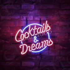 Cocktails & Dreams Real Neon