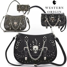 Punk Gothic Shoulder Bag Skull