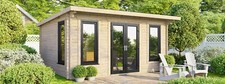 44mm cabin pent log cabins - 44mm,