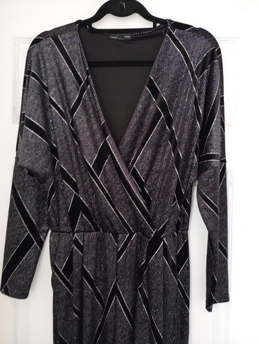 Zara black velvet and - black, silver