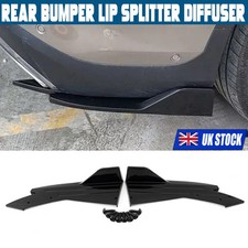 Car Rear Bumper Diffuser Splitter Spats Lip Winglet Canards Side Skirt Universal