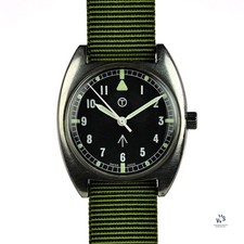 A 1976 Lost Navi Cushion Cased Watch - RAF Issued - Case Back Markings: 6BB-6645