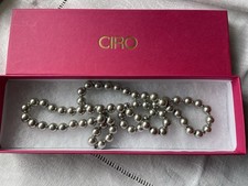Ciro Necklace Of Grey Simulated Pearls
