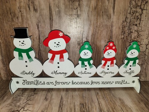 Personalised snowman family - personalised,