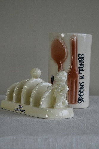Vintage utensil jar lurpack - vintage,