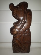 Carved Hindeged  Book Style Treen Item For Fishing Tackle.