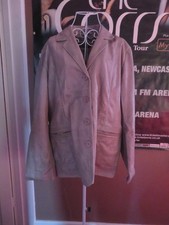 Woodland Leather - Vintage soft leather lined jacket size 18 - very soft leather