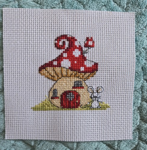 Completed mouse and toadstall - mouse,