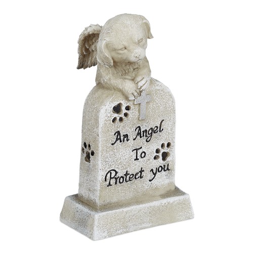 Angel dog statue - , pet