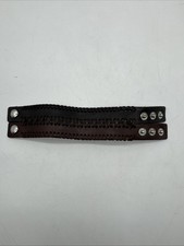 Wide Brown Braided Genuine