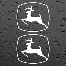 JOHN DEERE X2 STICKERS VINYL TRACTOR PLANT MACHINERY CAR VAN TOOLBOX WINDOW FARM