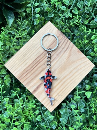 Koi carp fish keyring - koi,