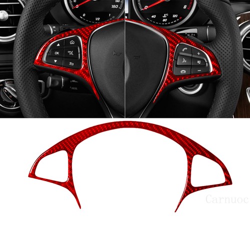 Red carbon fiber steering - carbon,