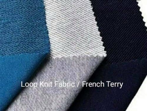 Plain floral french terry - plain,
