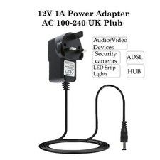 12V 1A AC/DC UK Plug Power