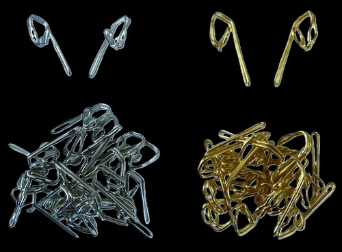 Metal curtain hooks for header - hooks,