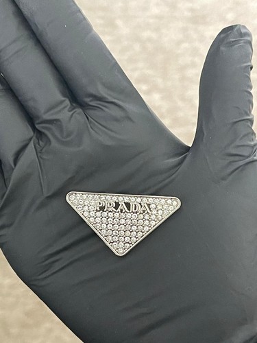 Silver diamanté metal flat - 1x,