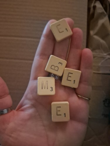 Vintage scrabble individual - -,