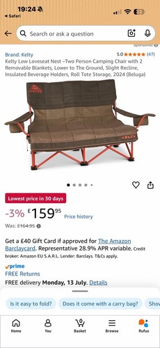 Kelty low double - low, seat