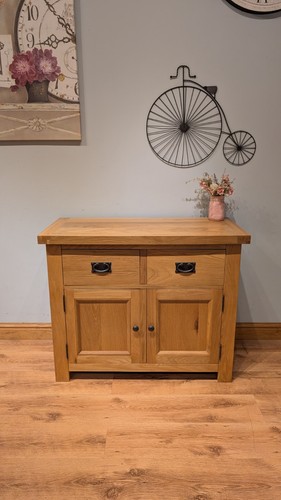 Solid oak sideboard small - sideboard,