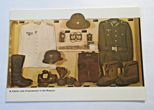 display case of equipment in