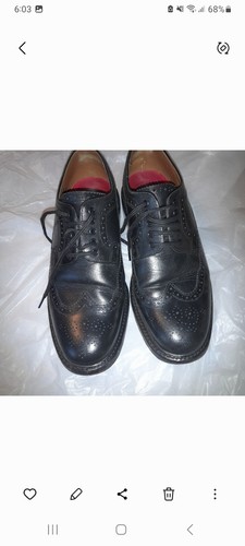 Mens grenson black leather - black,