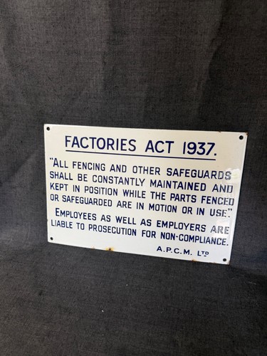 Factory act 1937 vintage - act,