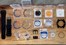 SEIKO Mod Parts SKX007 SKX009 SKX011 Job Lot. Dial Bezel, Crown, Hands, Strap. 