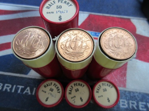 Qeii bunc half penny coin - qeii,