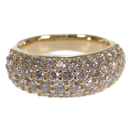 K18yg diamond 50ct pave - 1.50ct,